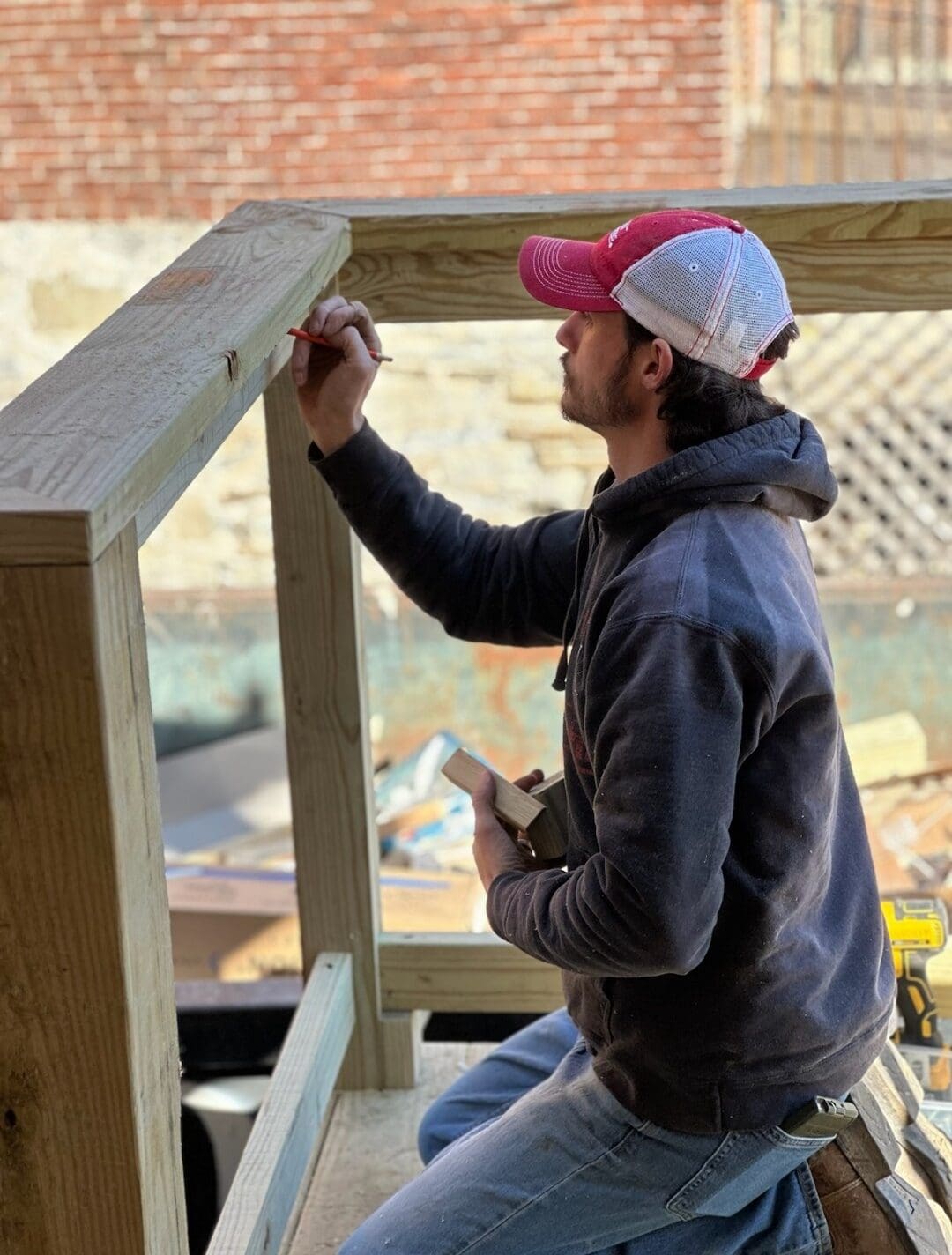 Fred building a deck in mechanicsburg pa