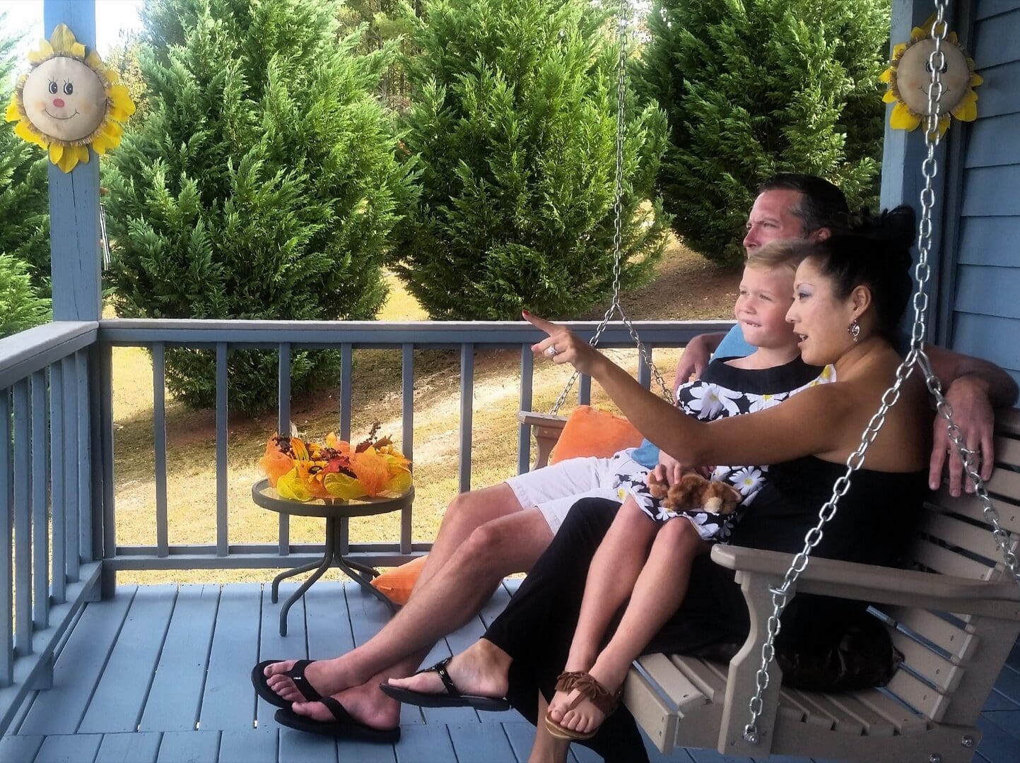 family enjoying a deck in carlisle pa