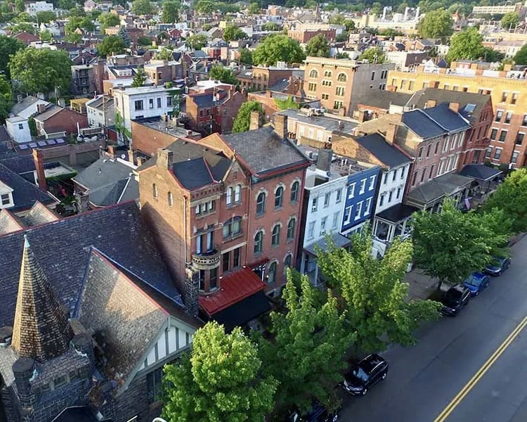 Mechanicsburg city downtown